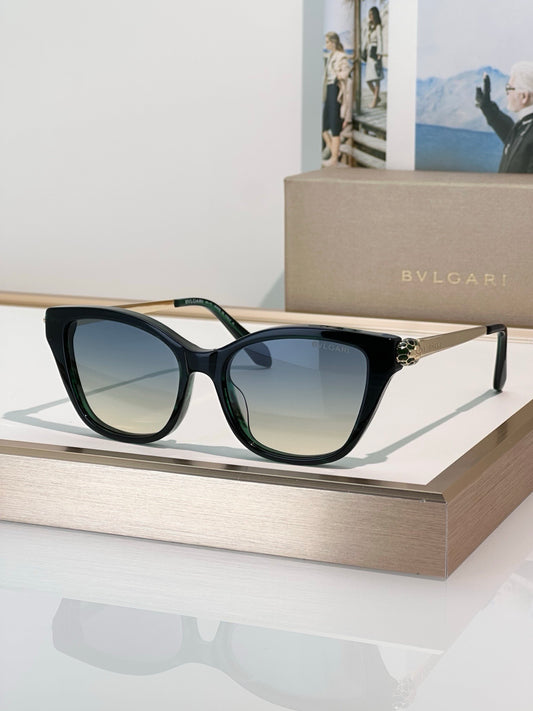 BVLGARI Serpenti Forever Black Cat Eye Sunglasses ✨ - onlinechics.com