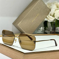 Bvlgari BV40026U  Serpenti Oversized Rimless Irregular Sunglasses ✨
