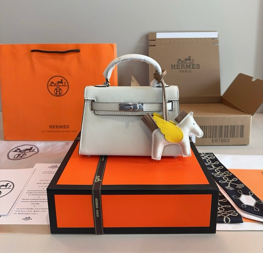 HERMES Hermès Kelly Sellier 20  Epsom Palladium Hardware✨ - onlinechics.com