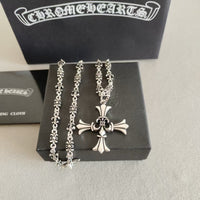 Chrome Hearts Style Fleur de Lis Necklace –925 Silver Stainless Steel ⚜️