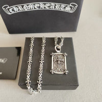 Chrome Hearts Style Fleur de Lis Necklace –925 Silver Stainless Steel ⚜️
