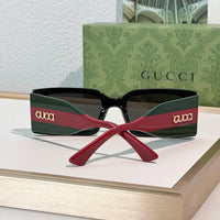Gucci 1860S Logo-Print Rectangular Sunglasses ✨