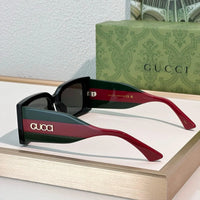 Gucci 1860S Logo-Print Rectangular Sunglasses ✨