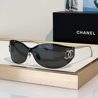 CHANEL 9582 EXCLUSIVE SHIELD Sunglasses Eyewear  🖤