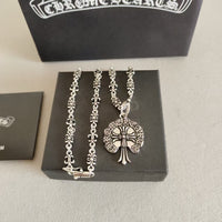 Chrome Hearts Style Fleur de Lis Necklace –925 Silver Stainless Steel ⚜️