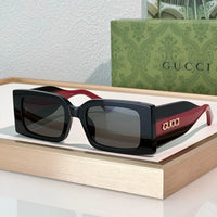 Gucci 1860S Logo-Print Rectangular Sunglasses ✨