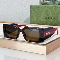 Gucci 1860S Logo-Print Rectangular Sunglasses ✨