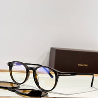 TOM FORD 5823-H 001 50  Blue Light Eyewear & Magnetic Clip-On Sunglasses  🔱