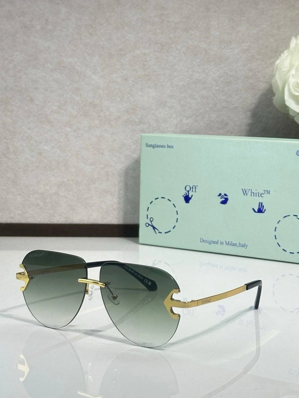 Off-White Men's Alexandria Metal Round Sunglasses 🧩
