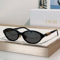 DIOR CD DiorTreasure R1I Black Oval Sunglasses ✨