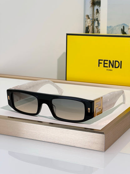 FENDI FF  Squared FE40587 Sunglasses✨ - onlinechics.com