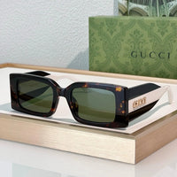 Gucci 1860S Logo-Print Rectangular Sunglasses ✨