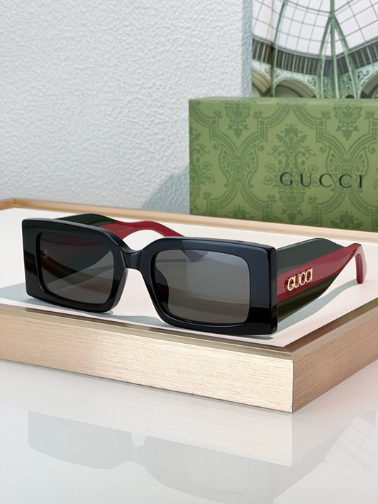 Gucci 1860S Logo-Print Rectangular Sunglasses ✨