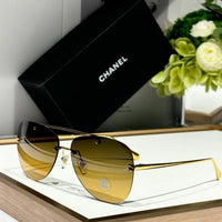 CHANEL 4285T  Aviator Pilot Women's Titanium Sunglasses  ✨$910