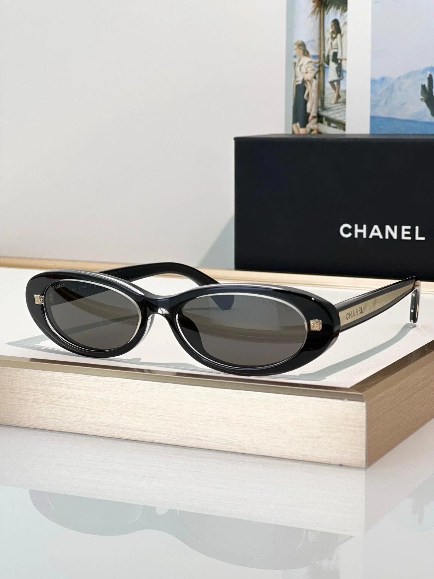 CHANEL 9175 Oval Women's Sunglasses 🖤 — onlinechics