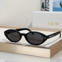 DIOR DiorPacific R1I Black Oval Sunglasses ✨