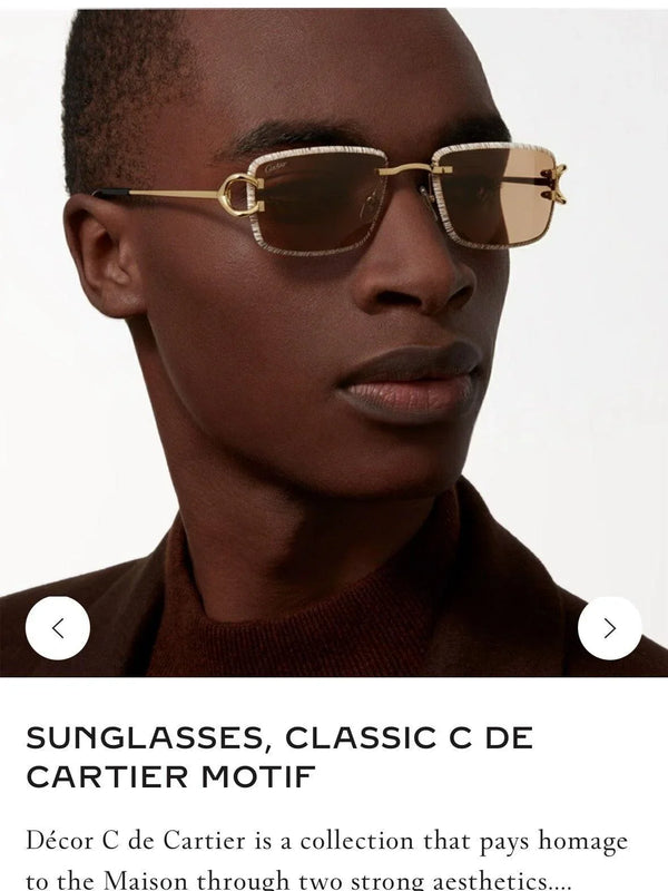 '-  Cartier CLASSIC C DE CARTIER MOTIF CT0799 Sunglasses-Photochromic Glasses 🐆