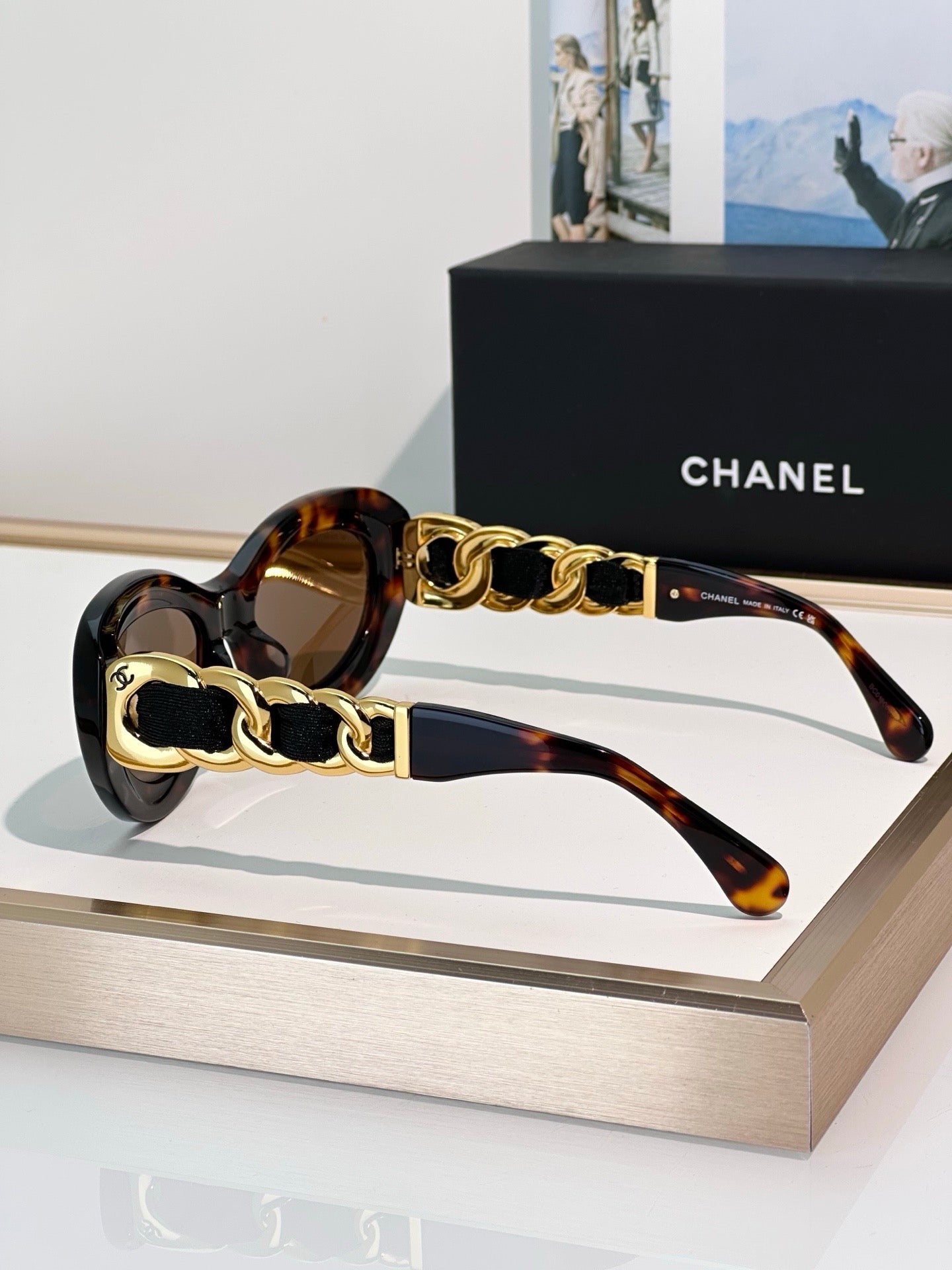 CHANEL 9182 EXCLUSIVE  OVAL  SUNGLASSES - Chanel Eyewear  🖤 - onlinechics.com