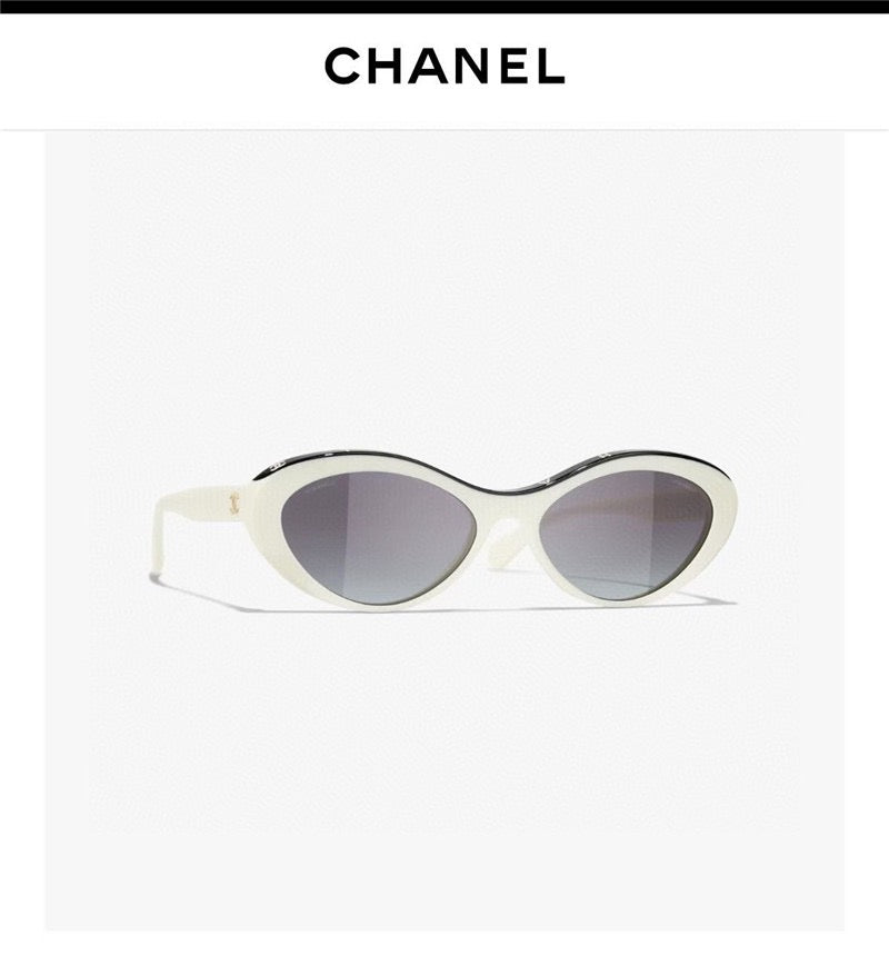 CHANEL 5416 1711/S4 Oval Sunglasses ✨ | onlinechics