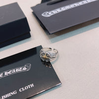 Chrome Hearts Style Gothic Signet Ring – 925 Silver Stainless Steel ⚜️