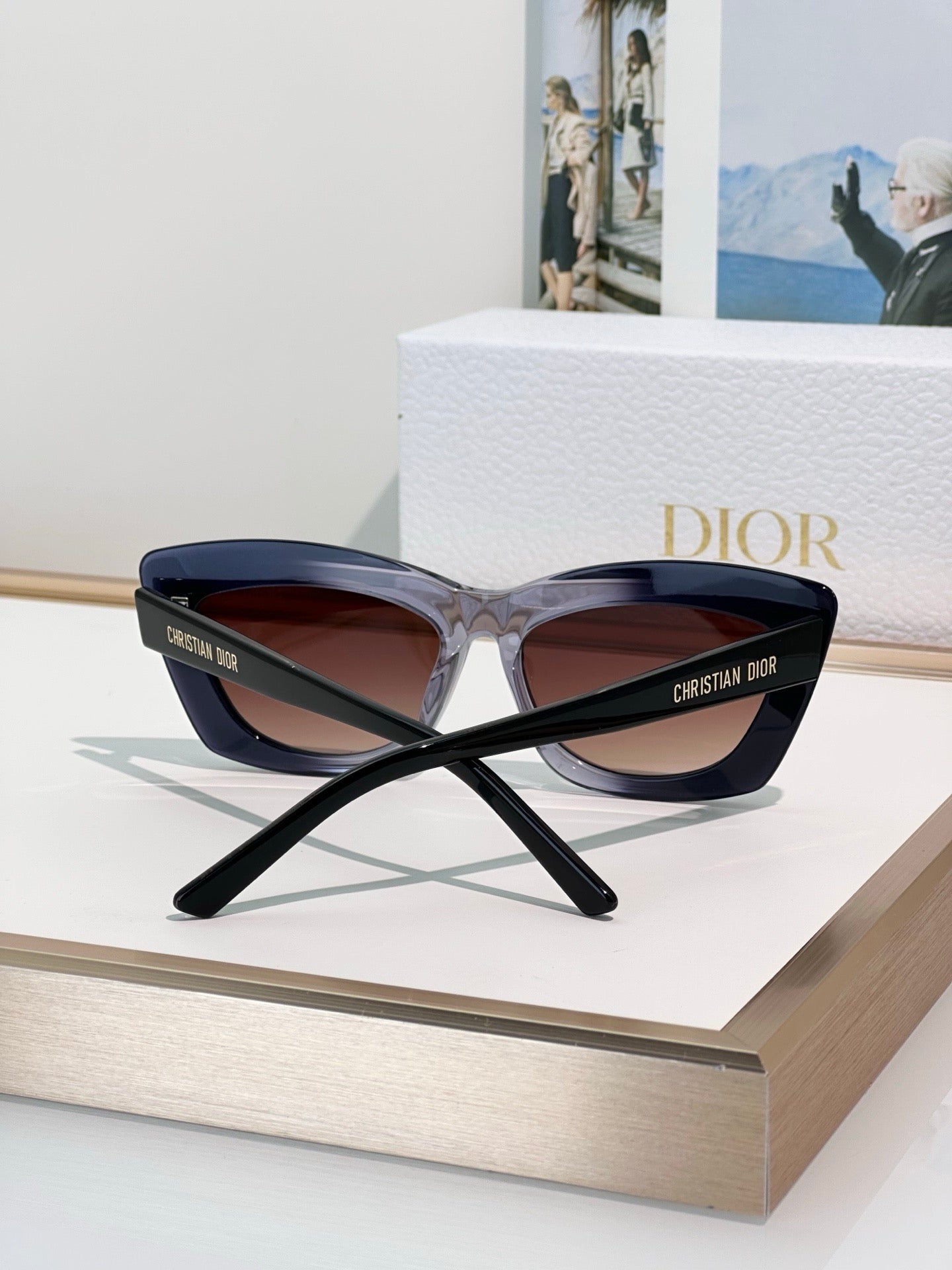 DIOR CD DiorMidnight B3I Black Butterfly Sunglasses ✨ - onlinechics.com