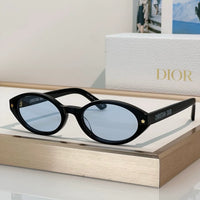 DIOR DiorPacific R1I Black Oval Sunglasses ✨
