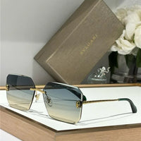 Bvlgari BV40026U  Serpenti Oversized Rimless Irregular Sunglasses ✨