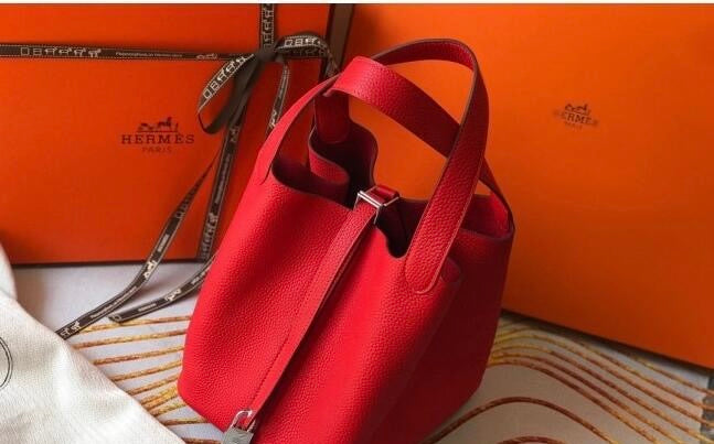 HERMES Hermes Picotin Lock Bag 18cm/22cm Taurillon Clemence Leather  ✨ - onlinechics.com
