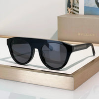 BVLGARI 40054 Bulgari Black Aviator  Sunglasses ✨