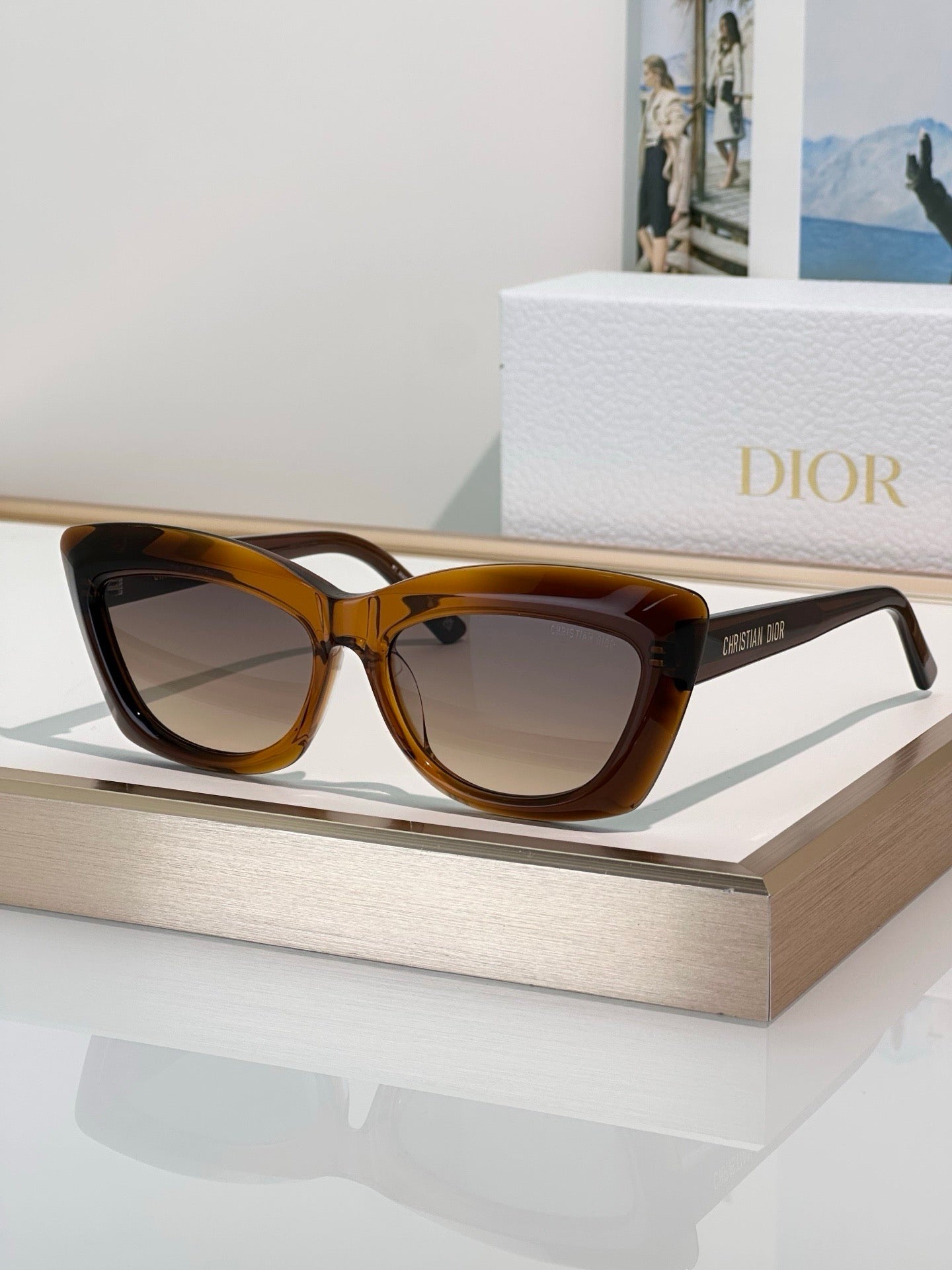 DIOR CD DiorMidnight B3I Black Butterfly Sunglasses ✨ - onlinechics.com