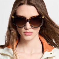 Louis Vuitton Z3339E LV Trunk Cat Eye Sunglasses ✨