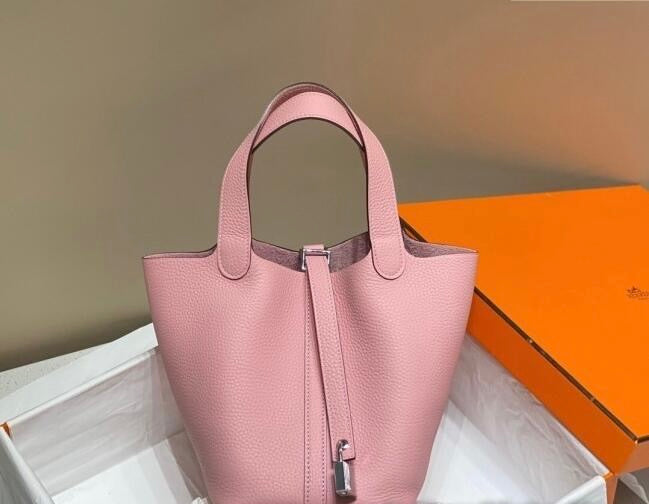 HERMES Hermes Picotin Lock Bag 18cm/22cm Taurillon Clemence Leather  ✨ - onlinechics.com