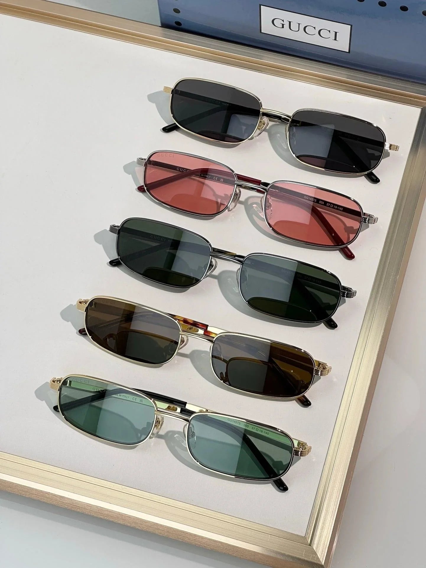 Gucci GG 1457S 002 57 19 Unisex Sunglasses ✨ - onlinechics.com
