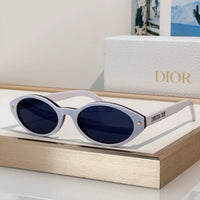 DIOR DiorPacific R1I Black Oval Sunglasses ✨