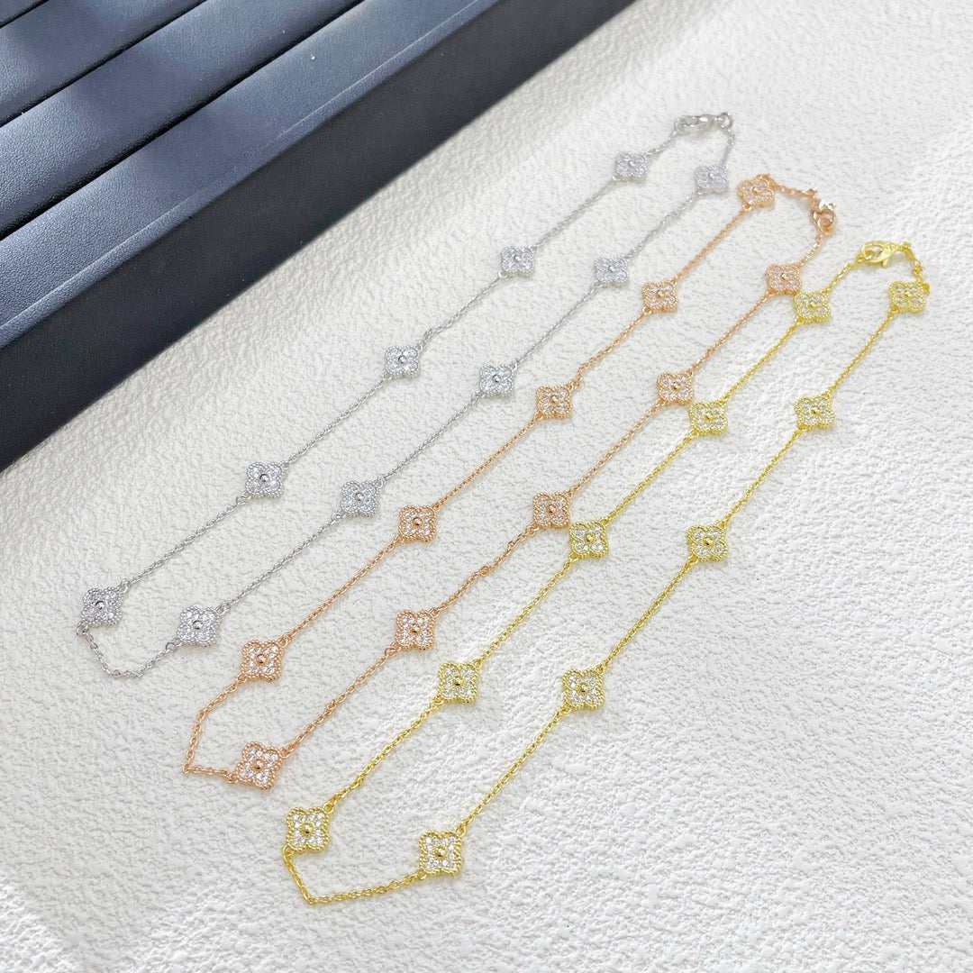 Van Cleef Style Alhambra Clover Necklace –  18K Gold Plated Women's Jewelry✨
