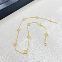 Van Cleef Style Alhambra Clover Necklace –  18K Gold Plated Women's Jewelry✨