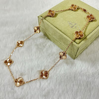 Van Cleef Style Alhambra Clover Necklace –  18K Gold Plated Women's Jewelry✨