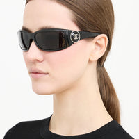 CHANEL 6030S  Rectangular Vintage Sunglasses Chanel Eyewear  🖤