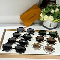 Louis Vuitton Z2532U LV Signature Duo Round Sunglasses ✨