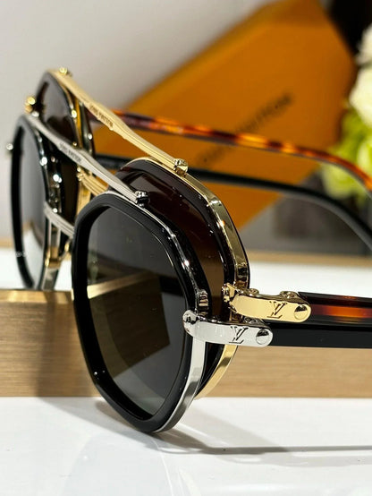 Louis Vuitton Z2532U LV Signature Duo Round Sunglasses ✨.