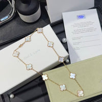 Van Cleef Style Alhambra Clover Necklace –  18K Gold Plated Women's Jewelry✨