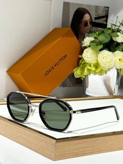 Louis Vuitton Z2532U LV Signature Duo Round Sunglasses ✨.