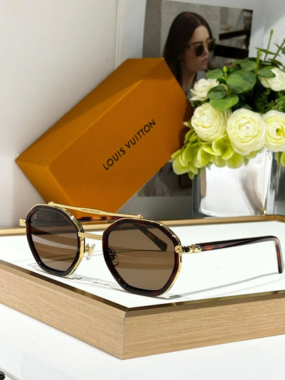 Louis Vuitton Z2532U LV Signature Duo Round Sunglasses ✨.