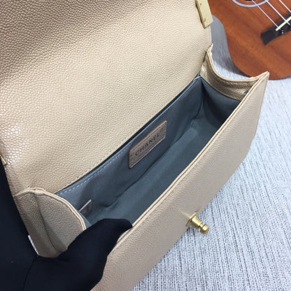 CHANEL Le Boy Medium Gold tone Caviar 8 Colors✨ - onlinechics.com