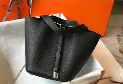 HERMES Hermes Picotin Lock Bag 18cm/22cm Taurillon Clemence Leather  ✨ - onlinechics.com