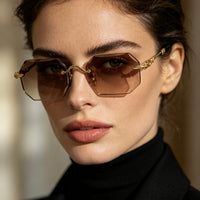 CHROME HEARTS PILLS V Floral Temple Rimless Photochromic Glasses ⚜️