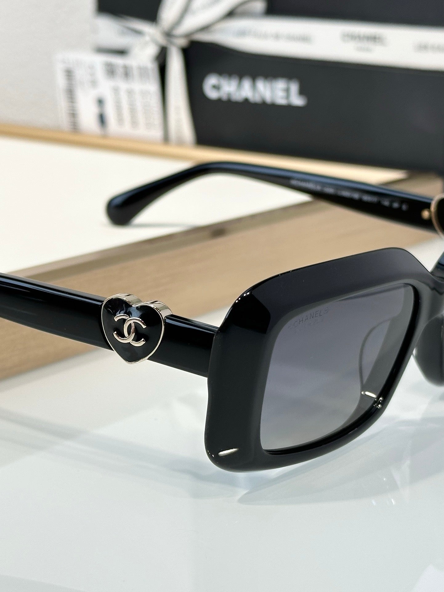 CHANEL Butterfly Rectangle 5520 C501/S4 Women's Sunglasses 🖤 - buyonlinebehappy