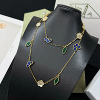 Van Cleef Style Lucky Spring Butterfly Necklace-Bracelet – 18K Gold Plated Stainless Steel ✨