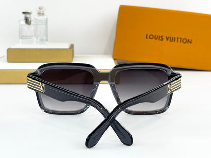 Louis Vuitton Z2739U LV Slide Large Square Round  Sunglasses  ✨