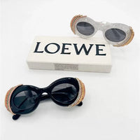 LOEWE Loewe Paula's Ibiza embellished round unglasses ✨